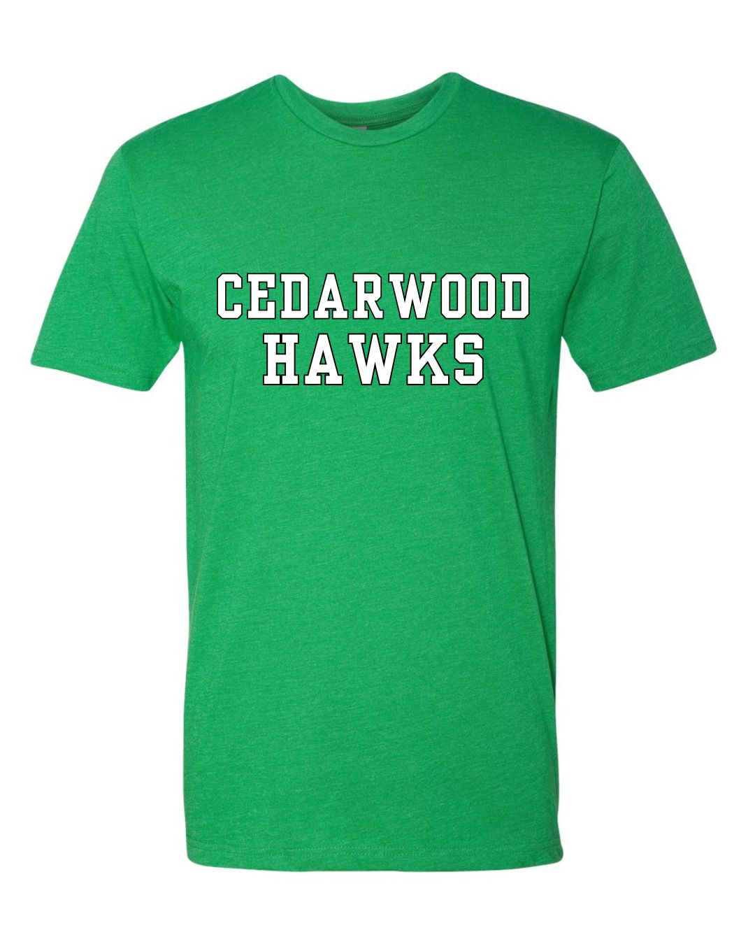 Adult-NL-CEDARWOOD HAWKS Varsity Font